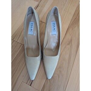 Isaac by Isaac Mizrahi animal print Heels pumps Made In Italy 7.5